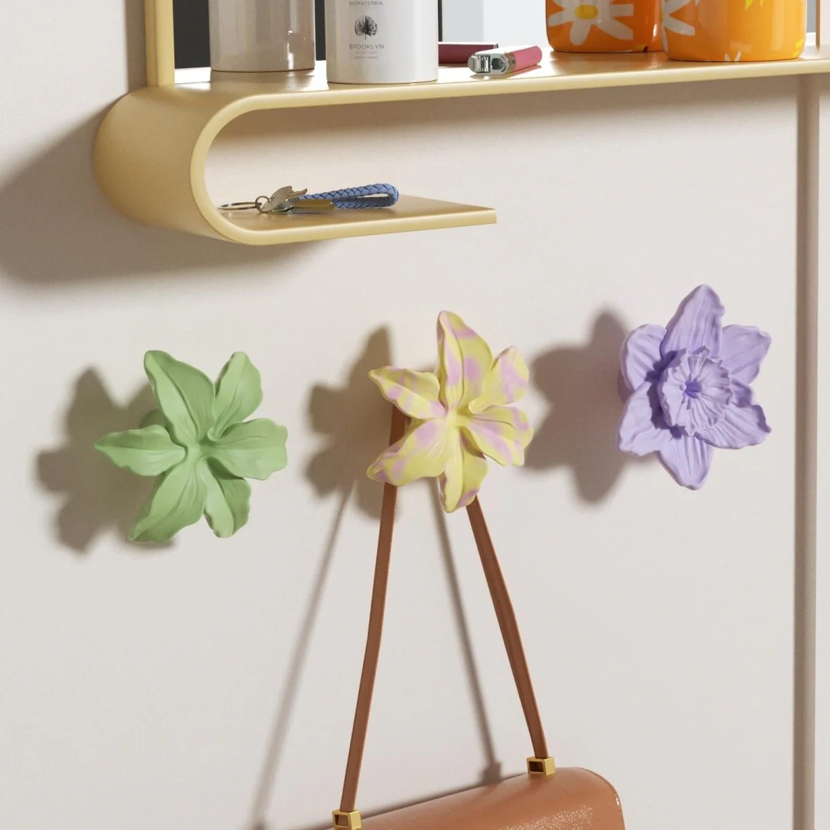 Silent Lily Wall Cloth Coat Hook Silicone Mold - Image 4