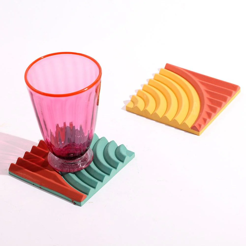 Nicole Concrete Coaster Silicone Mold - Image 3