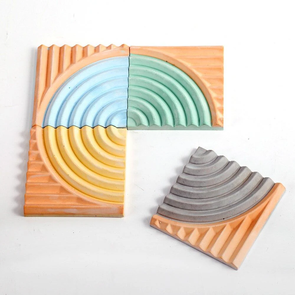 Nicole Concrete Coaster Silicone Mold - Image 4