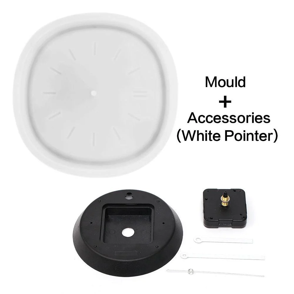 Concrete Wall Clock Silicone Mold - Image 9