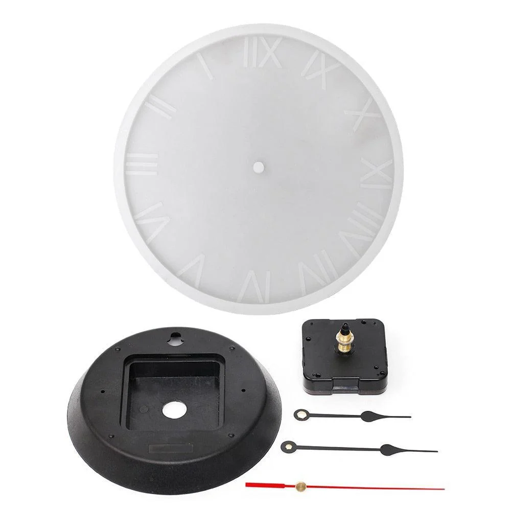 Concrete Roman Numerals Wall Clock Silicone Mold - Image 5