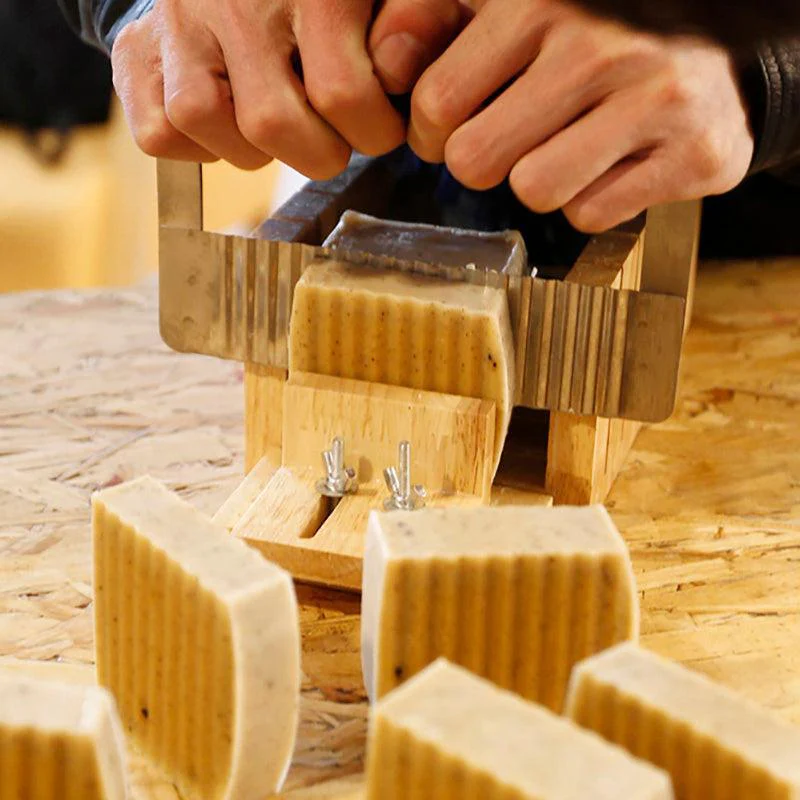 42oz Silicone Soap Loaf Mold Wavy Cutter Tool Set - Image 5
