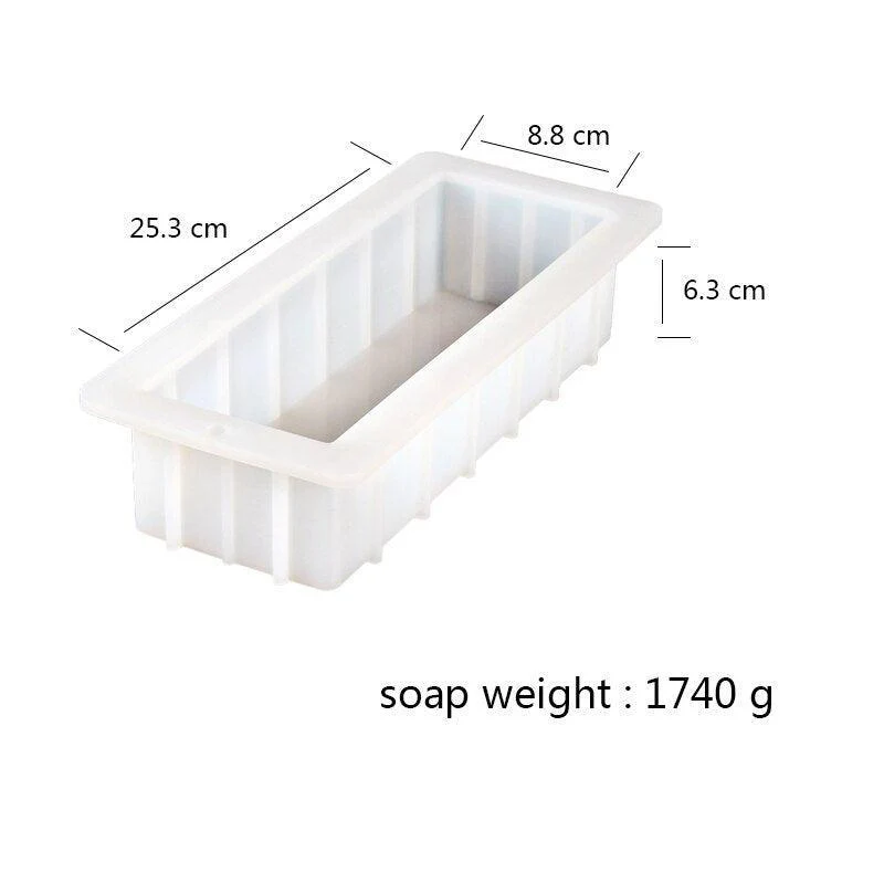 Silicone Soap Mold Flexible Rectangle Loaf Mould - Image 11