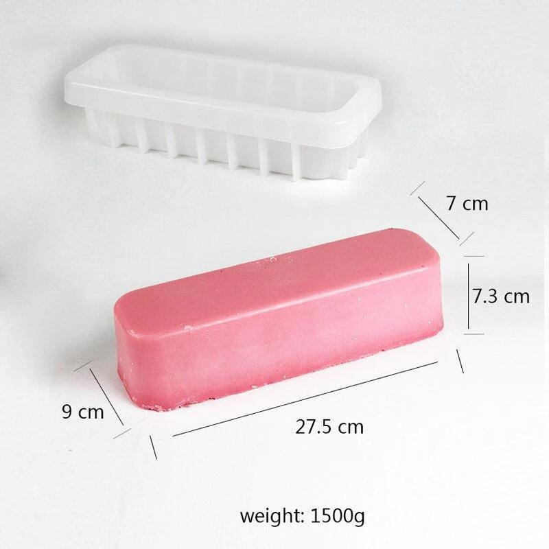 Silicone Soap Mold Flexible Rectangle Loaf Mould - Image 12