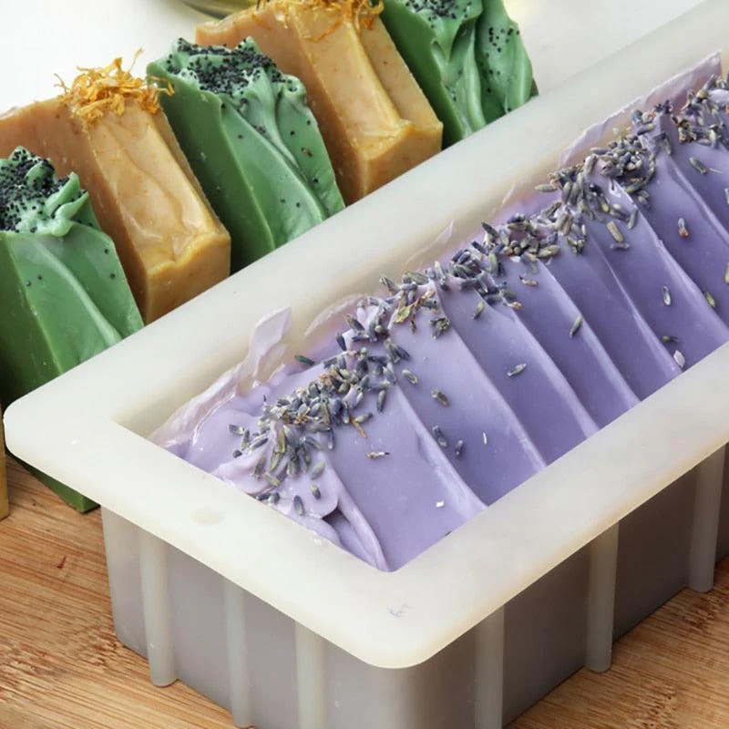 Silicone Soap Mold Flexible Rectangle Loaf Mould - Image 6