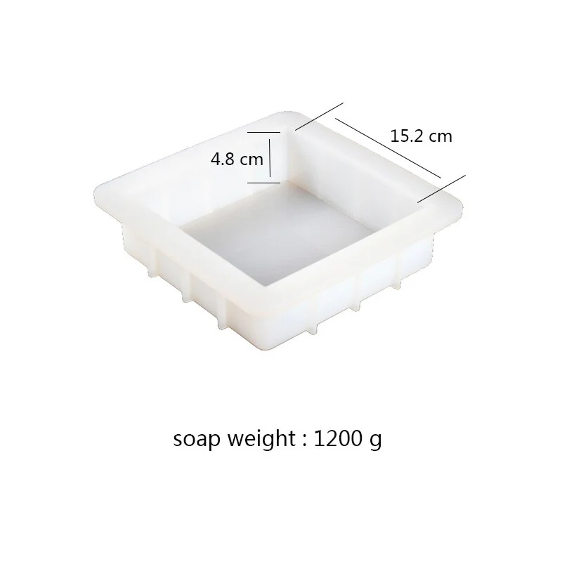 Silicone Soap Mold Flexible Rectangle Loaf Mould - Image 8