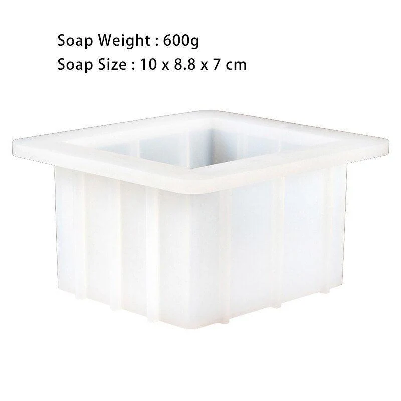 Silicone Soap Mold Flexible Rectangle Loaf Mould - Image 9