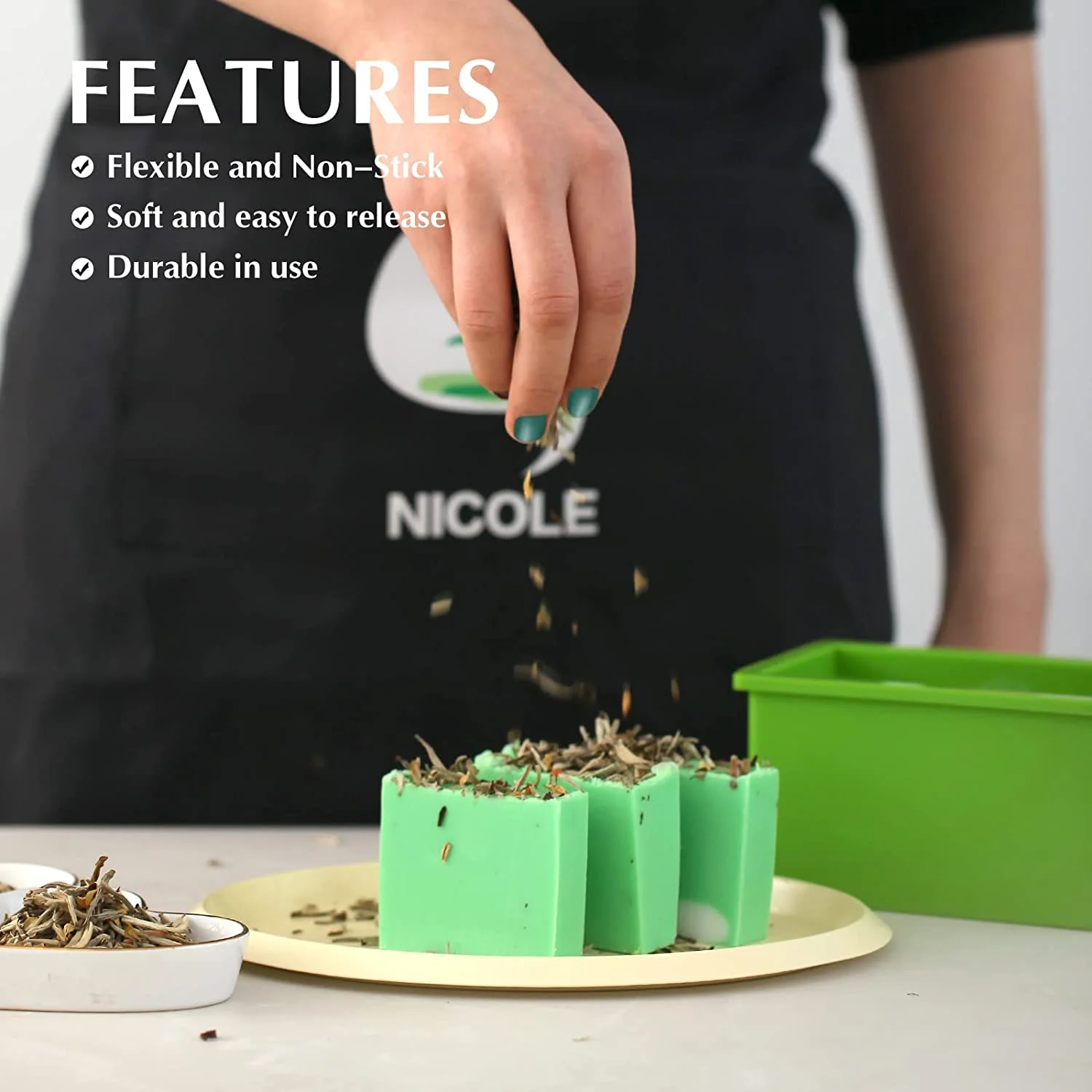 Silicone Soap Molds Small Slab Loaf Bar Mould - Image 3