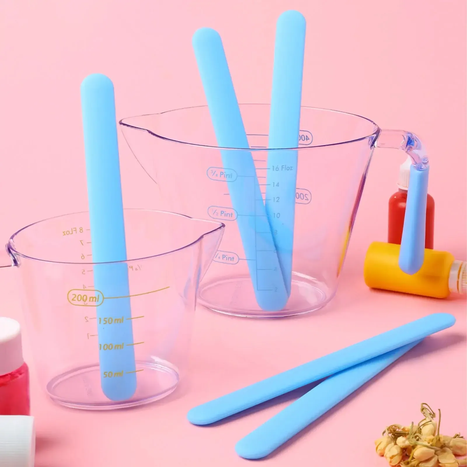 3 Pieces Silicone Stir Stick for Mixing Resin Epoxy Jesmonite - Image 12