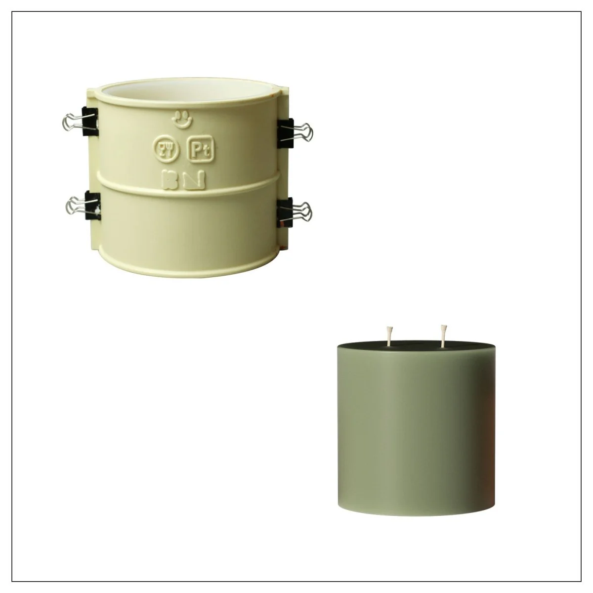 Simple Pillar Candle Silicone Mold Collection - Image 10