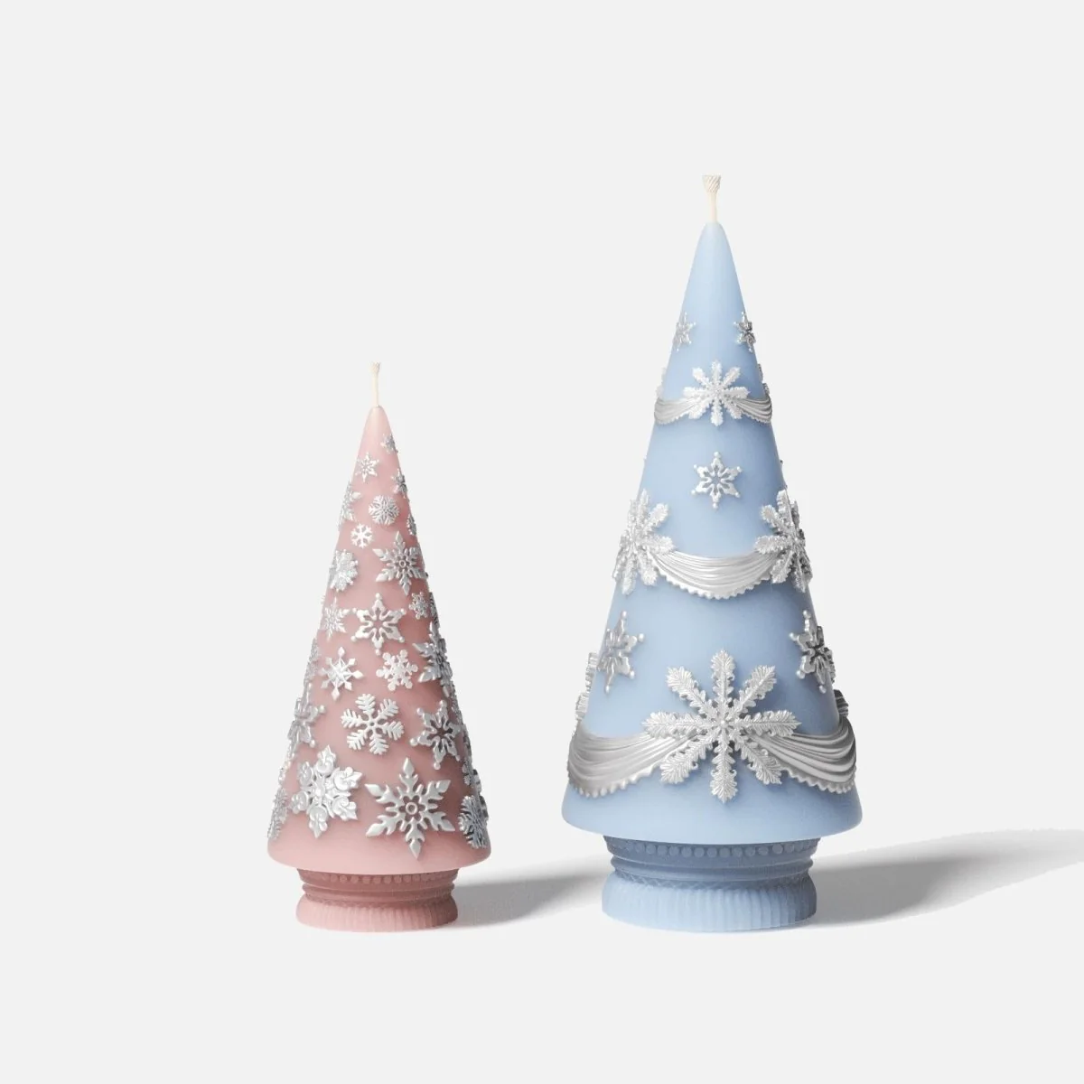 Winter Whimsy Snowflake Christmas Tree Silicone Mold Collection