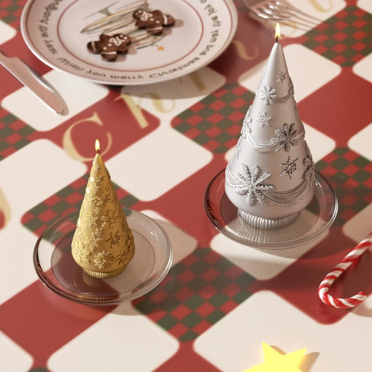 Winter Whimsy Snowflake Christmas Tree Silicone Mold Collection - Image 6