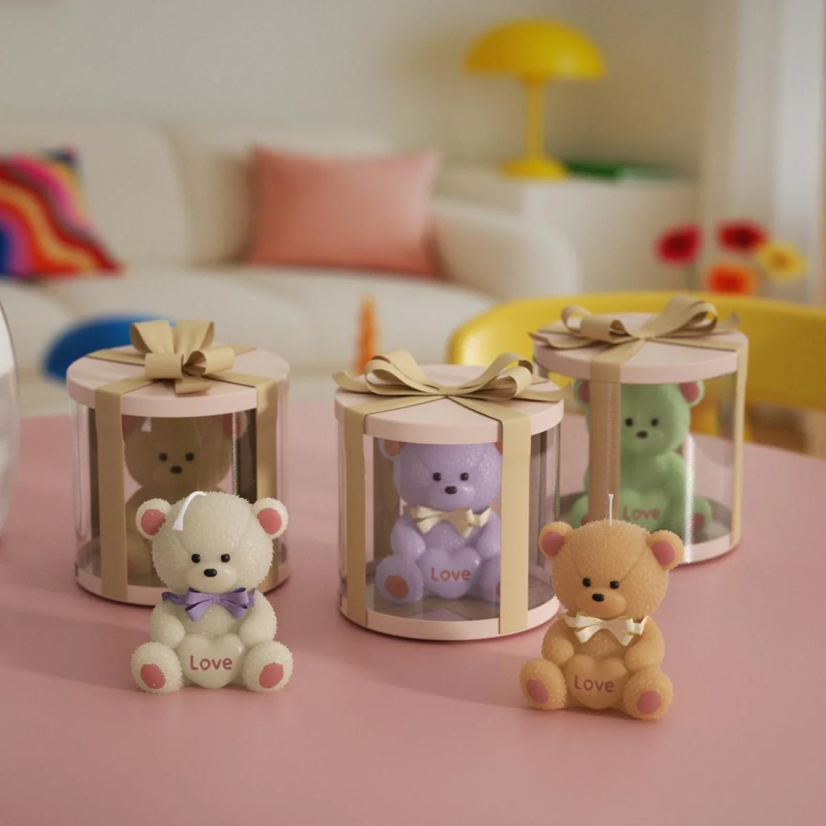 Snuggleheart Bear Candle Silicone Mold - Image 6