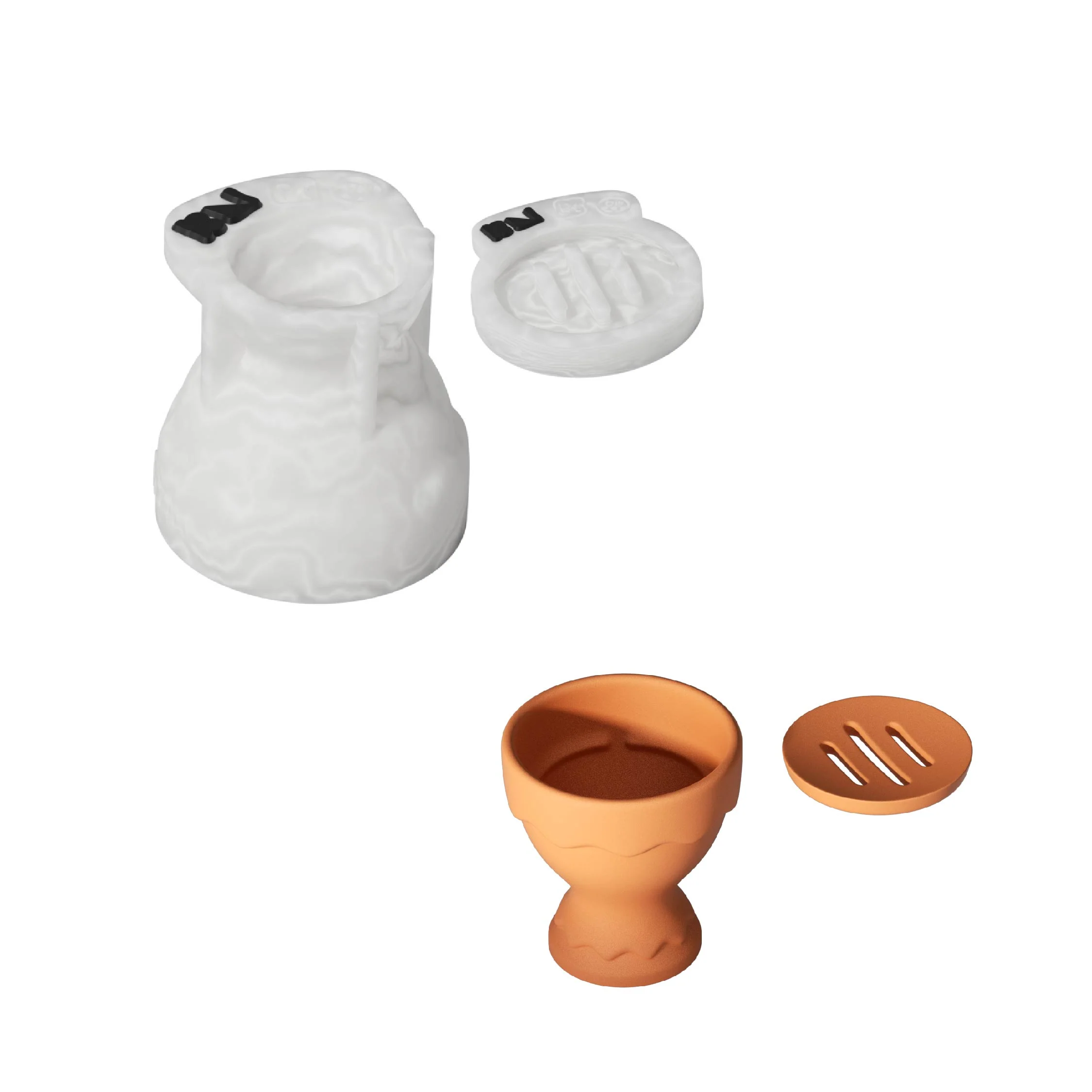 Classic Patterned Egg Soap & Egg Cup Soap Dish Silicone Mold Set - Image 10