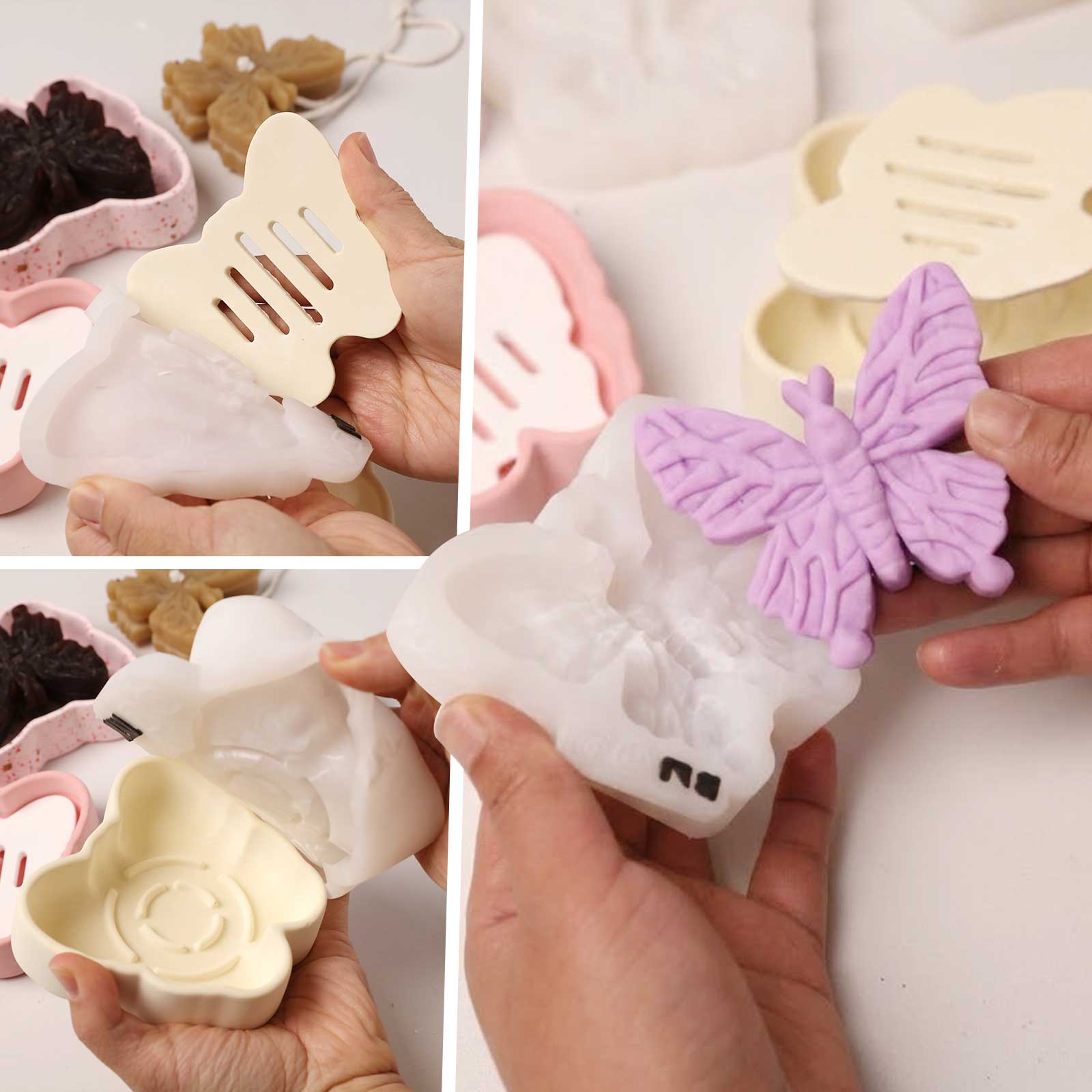 Dreamy Butterfly Soap & Dish Silicone Mold Set - Image 6