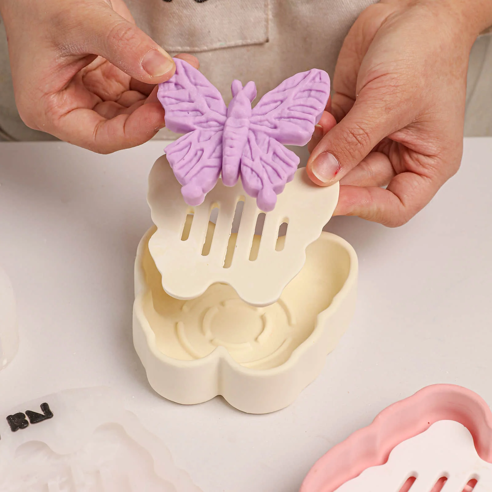 Dreamy Butterfly Soap & Dish Silicone Mold Set - Image 8