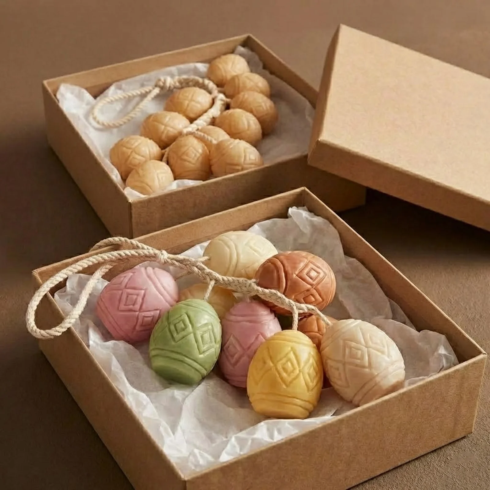 Classic Patterned Egg Cluster Candle Silicone Mold - Image 11