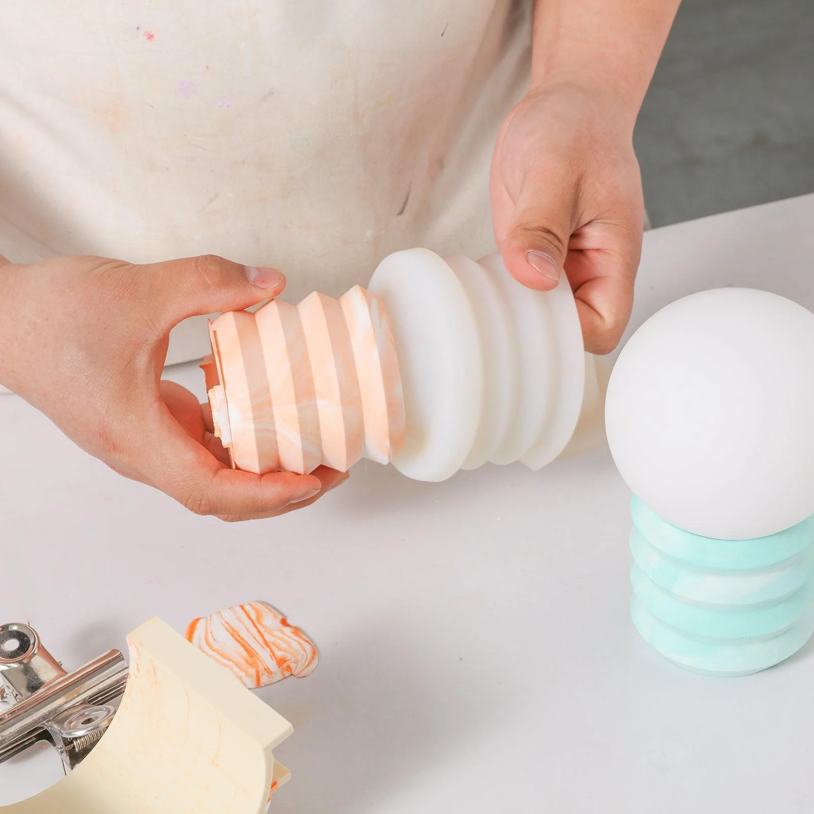 Spiral Table Lamp Silicone Mold and Accessories - Image 2
