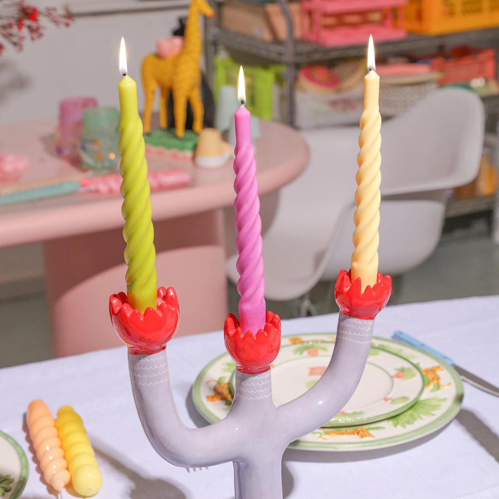 Vines Spiral Taper Candle Silicone Mould - Image 5