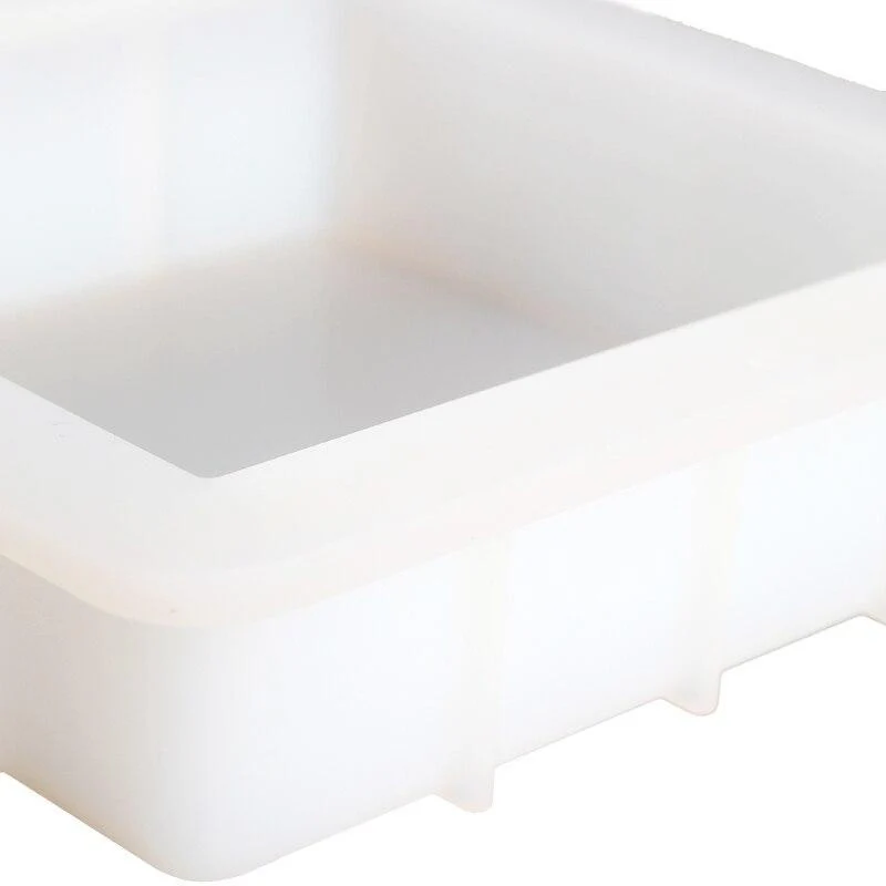 Square Silicone Soap Mold White Handmade Loaf Mould - Image 5