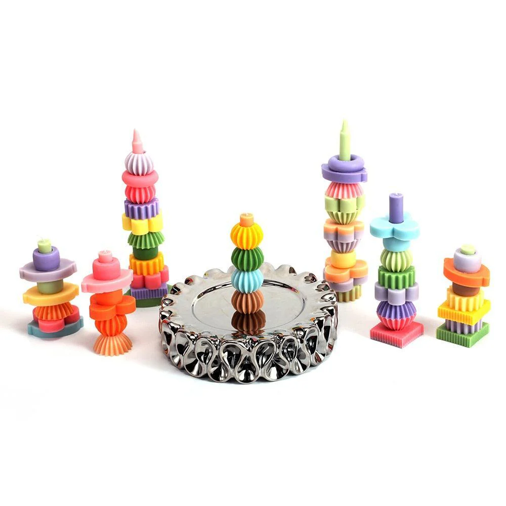 1.7cm Building Blocks Stackable Modular Candle Silicone Mold - Image 5
