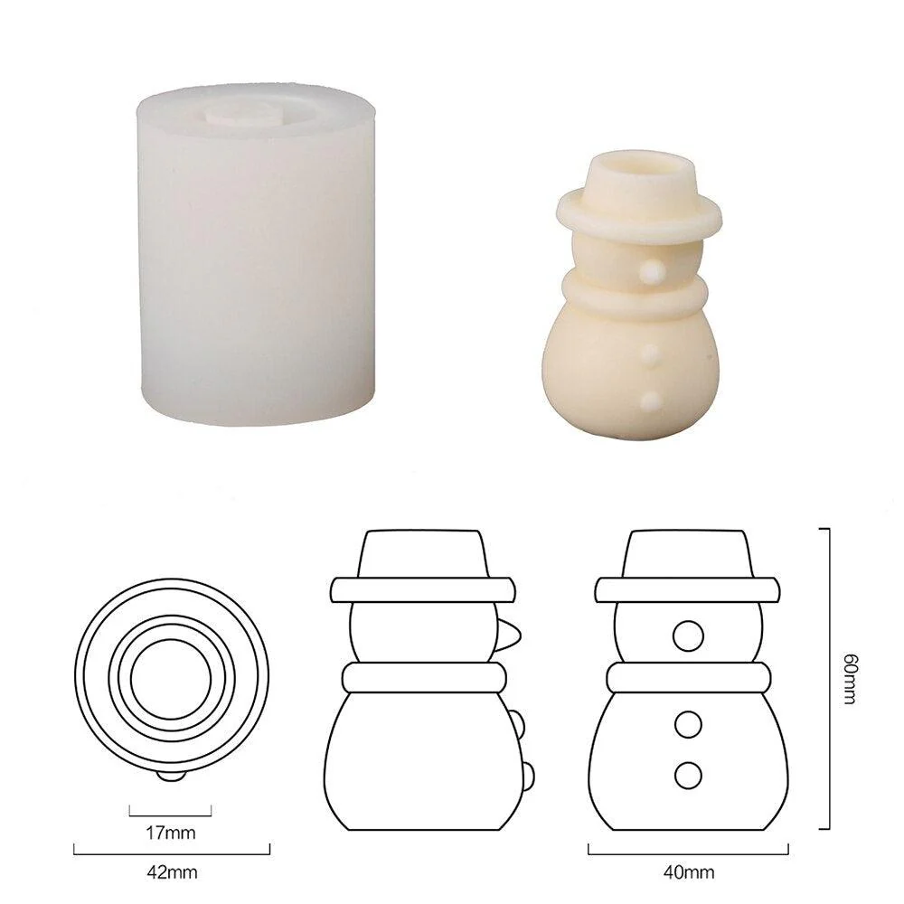 Christmas Themed Building Blocks Stackable Modular Candle Silicone Mold - Image 6