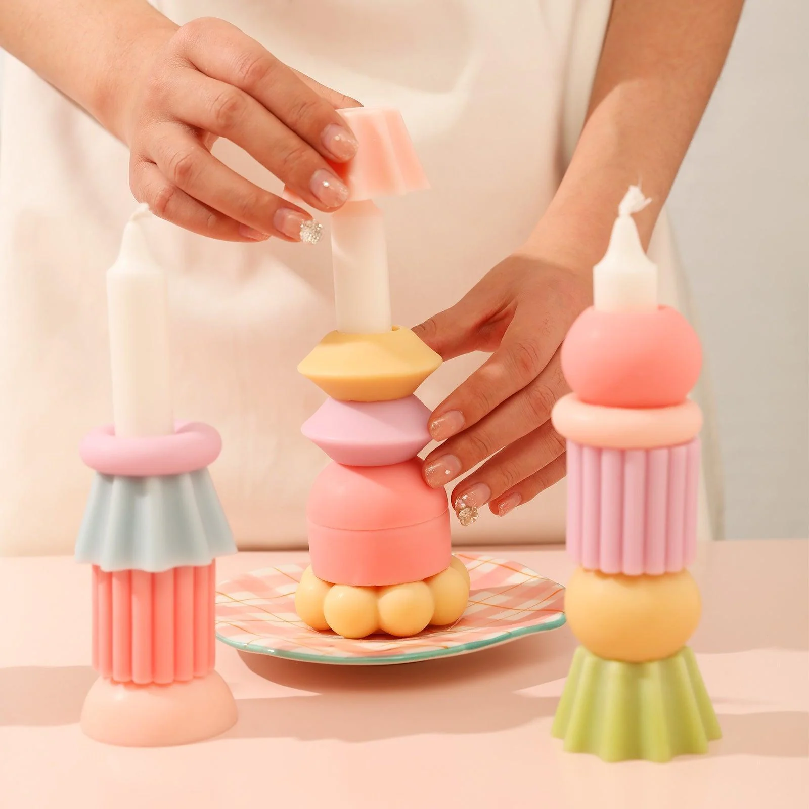 DIY Building Blocks Stackable Modular Candles Molds - Image 4