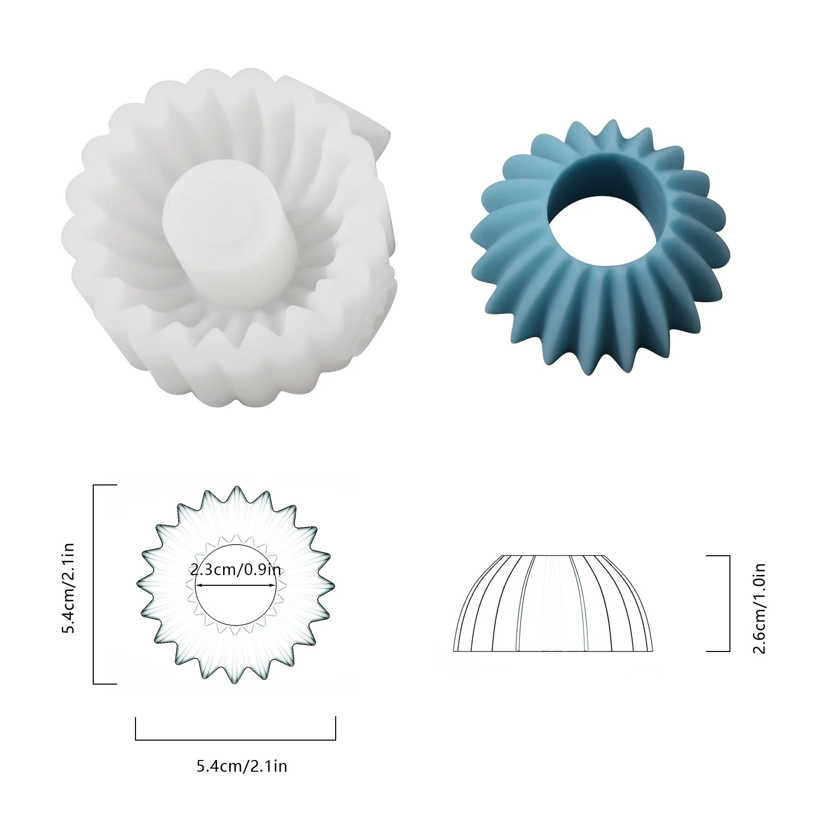 Stackable Modular Candle Silicone Mold - Image 11