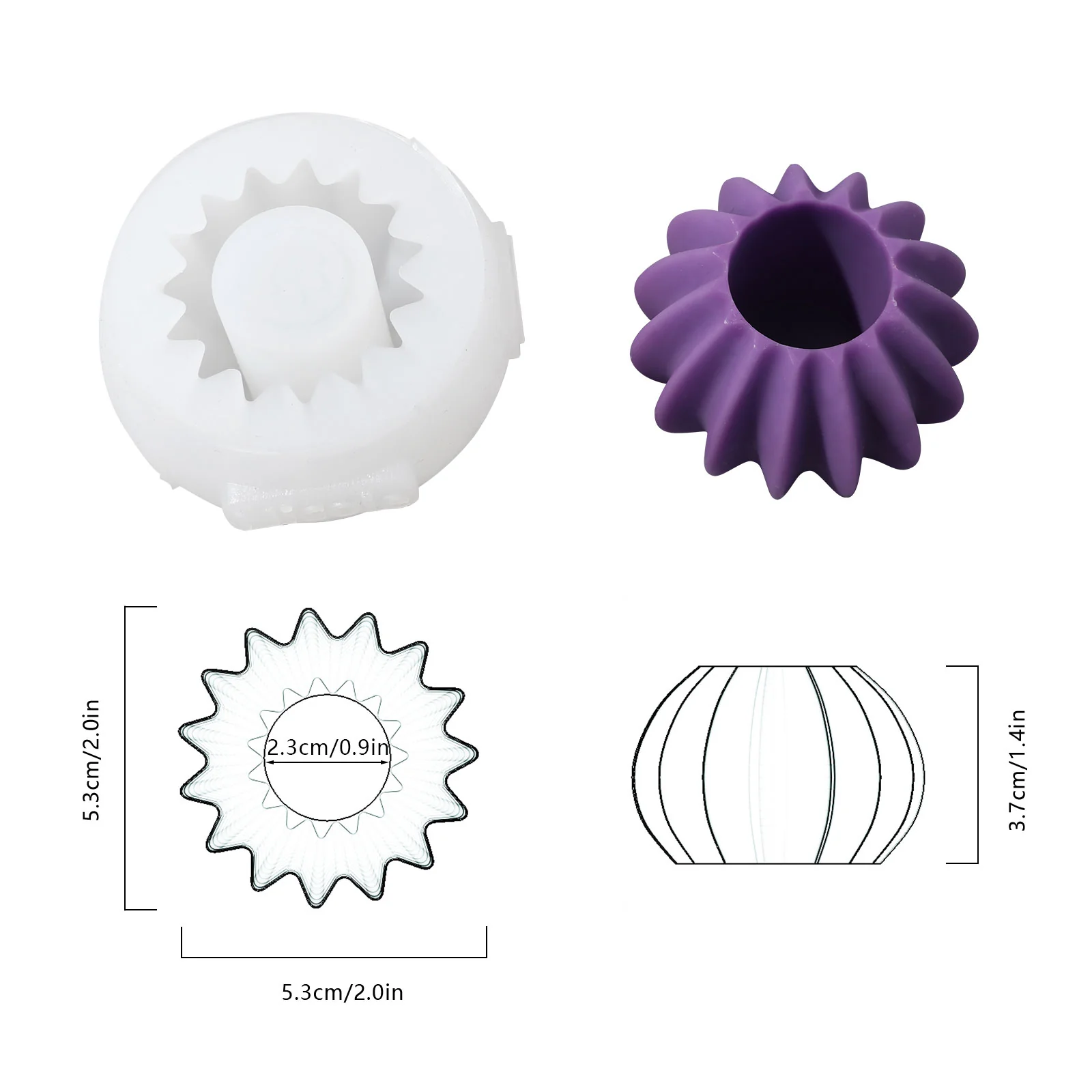 Stackable Modular Candle Silicone Mold - Image 8