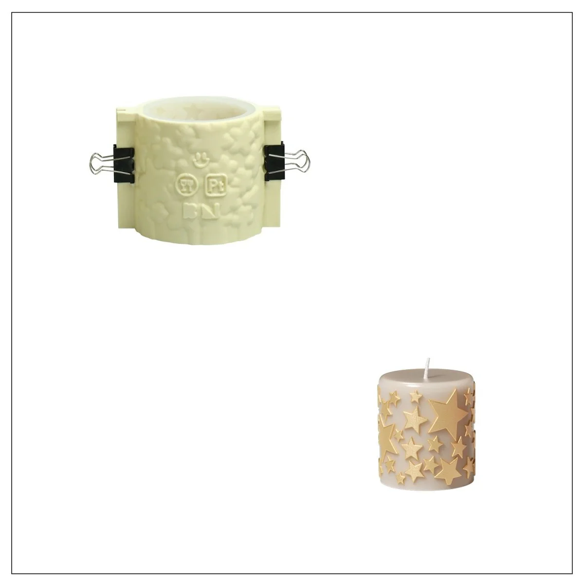 Wishing Star Pillar Candle Silicone Mold Collection - Image 8