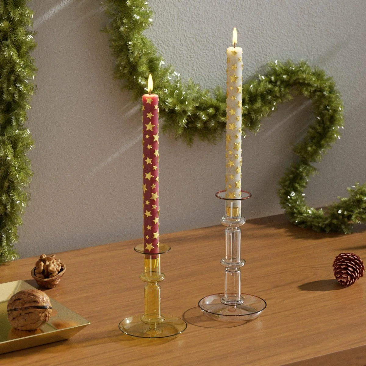 Star of Wishes Taper Candle Silicone Mold - Image 2