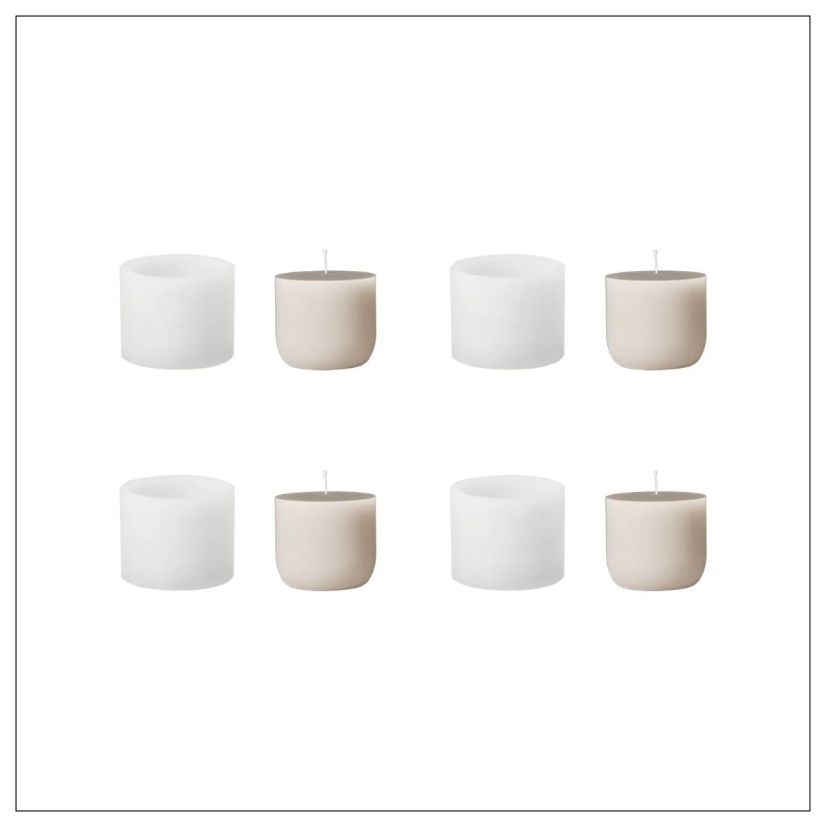 Rhythms of Nature Candle Jar Candle Refill Silicone Mold Collection - Image 12