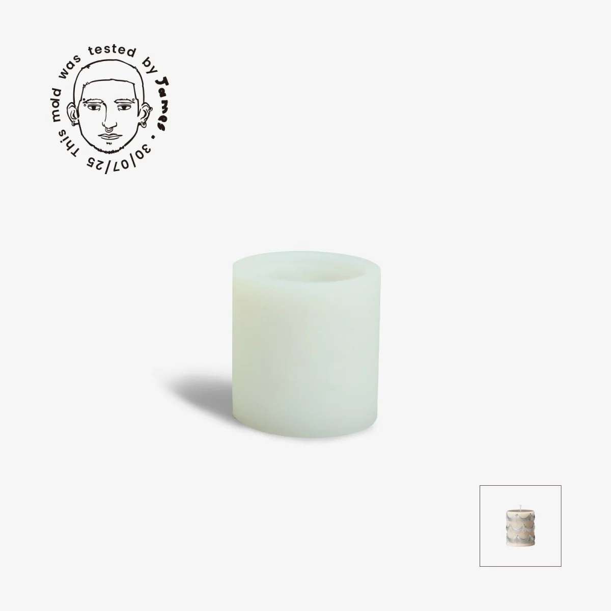 Icing Swag Pillar Candle Silicone Mold Collection - Image 16
