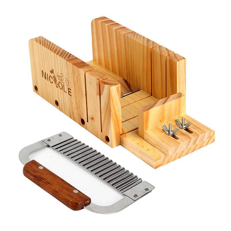 Tall and Skinny Silicone Loaf Soap Wavy Blade Cutters Tool Set - Image 3