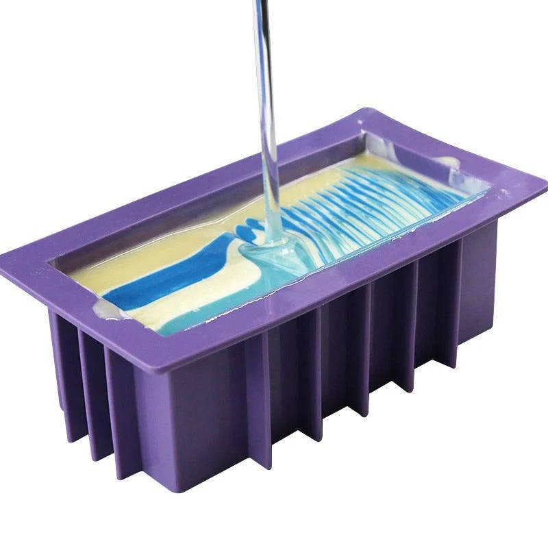 Swirl Silicone Soap Mold with Acrylic Separators - Image 5