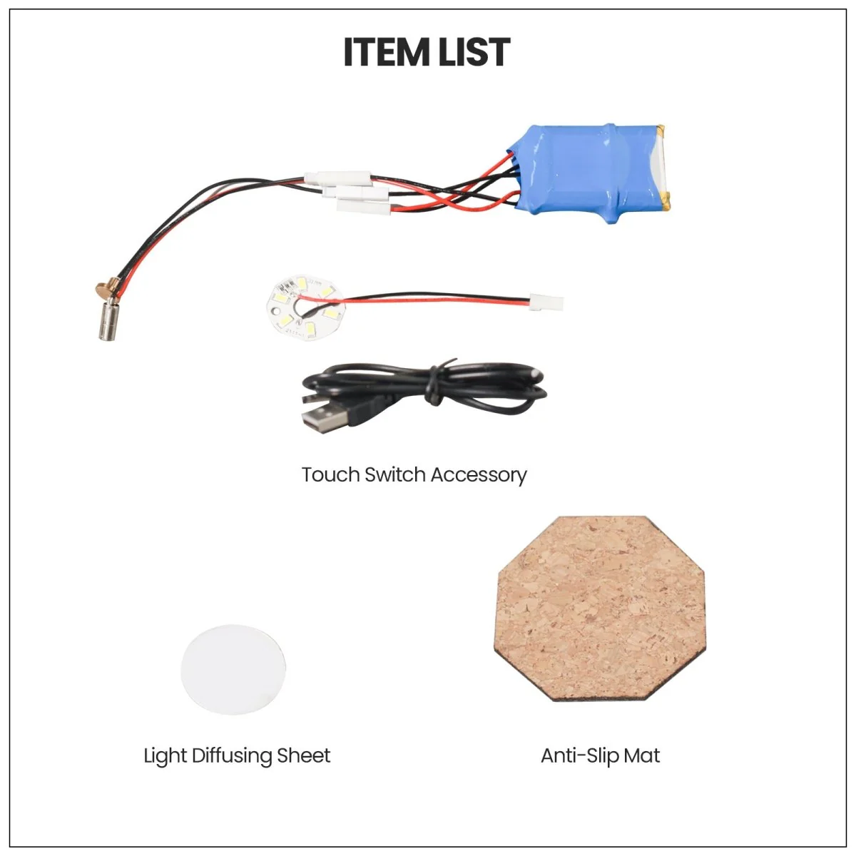 Gothic Revival Architecture Dimmable Rechargeable Table Lamp Silicone Mold and Accessories - Image 12