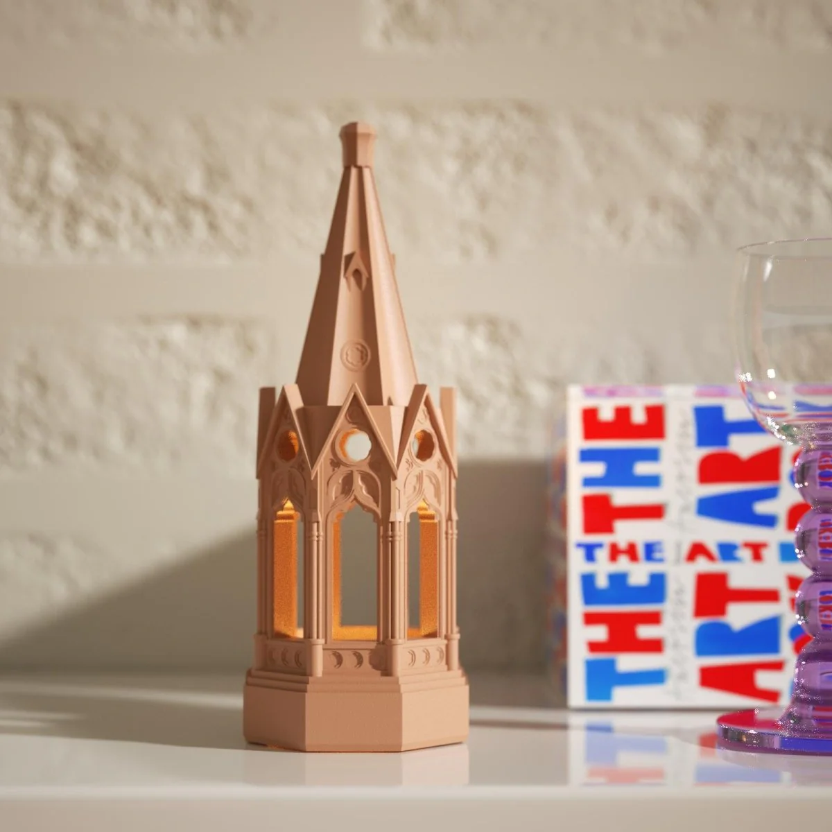 Gothic Revival Architecture Dimmable Rechargeable Table Lamp Silicone Mold and Accessories - Image 4