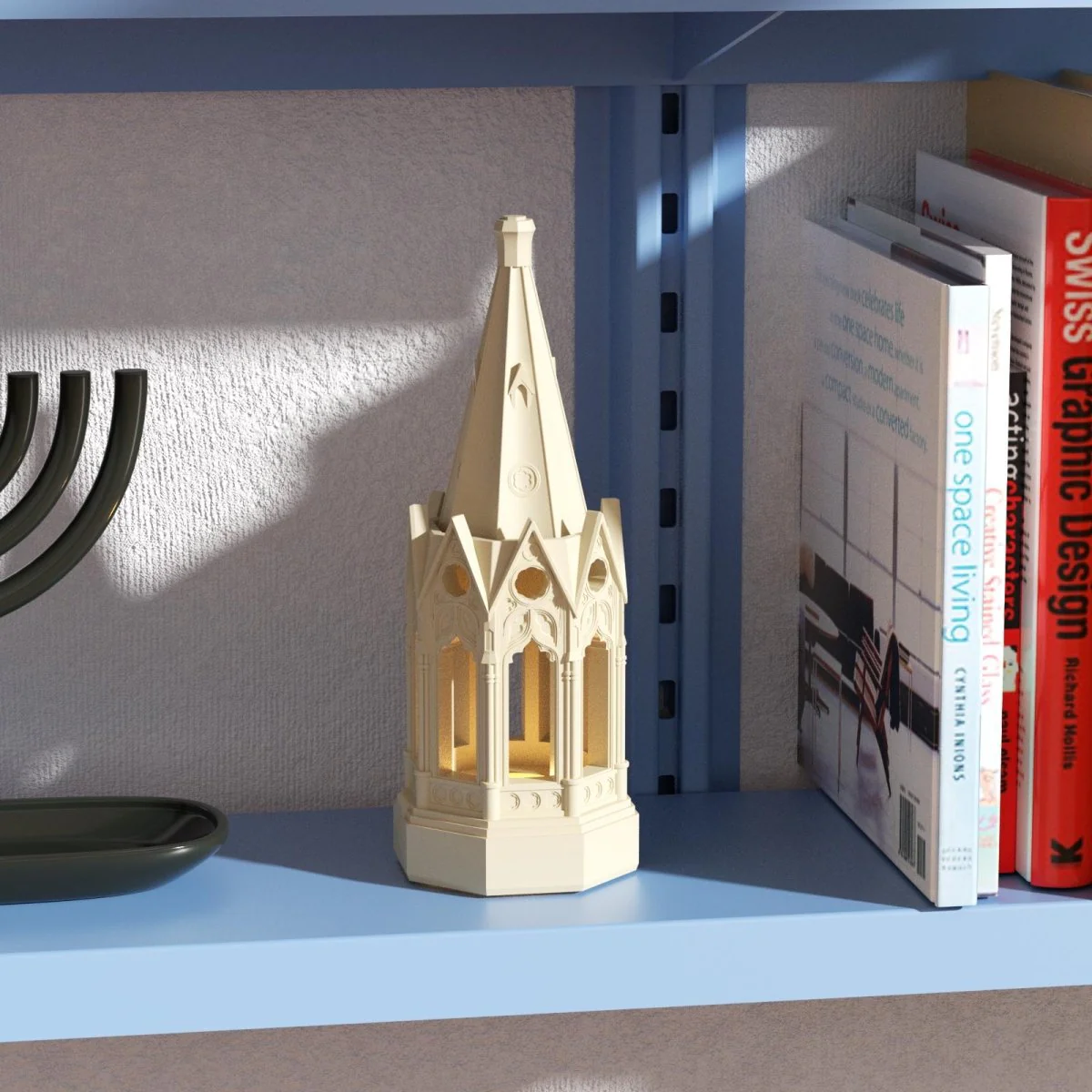 Gothic Revival Architecture Dimmable Rechargeable Table Lamp Silicone Mold and Accessories - Image 9