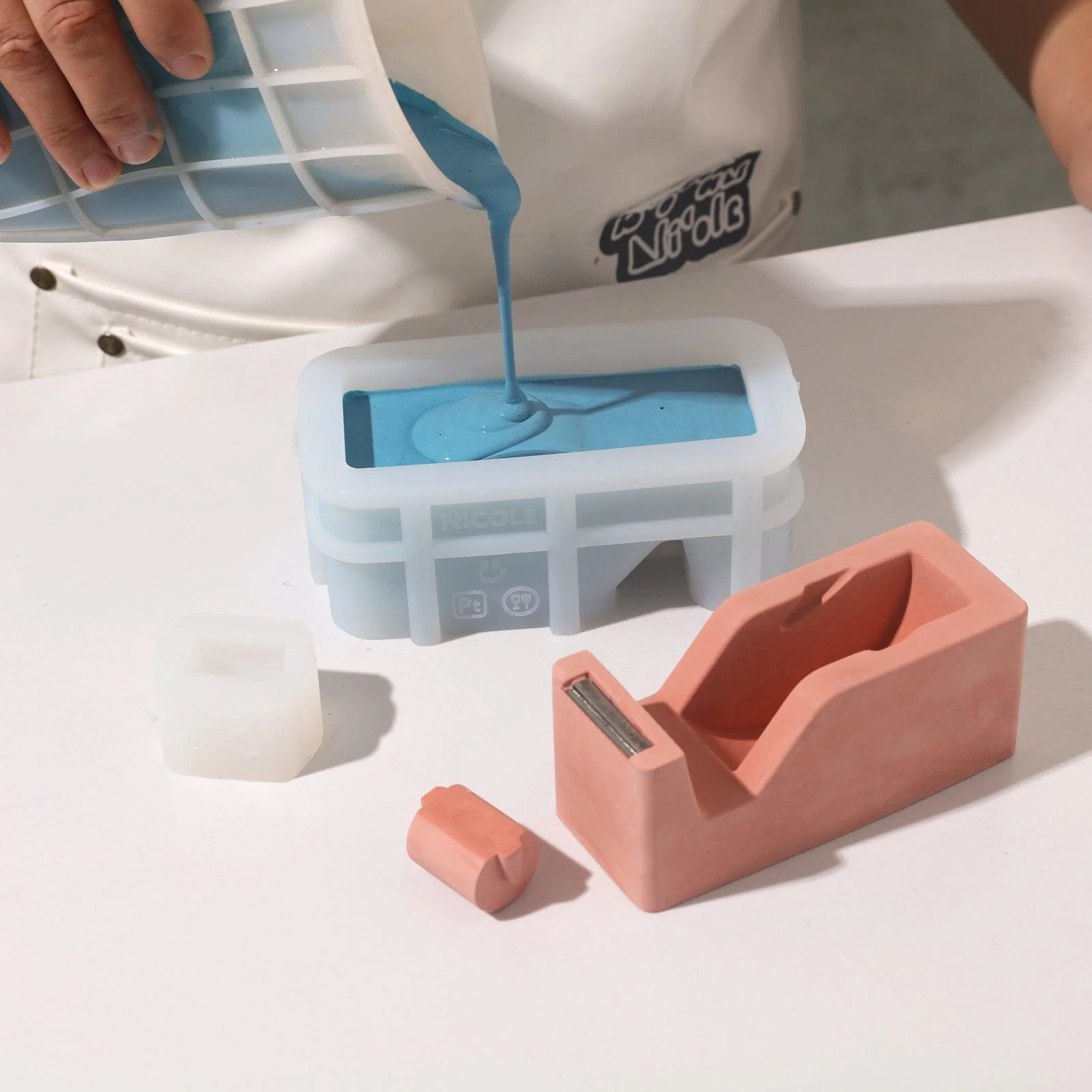 Handmade Stationery Office Tape Dispenser Silicone Mold - Image 2