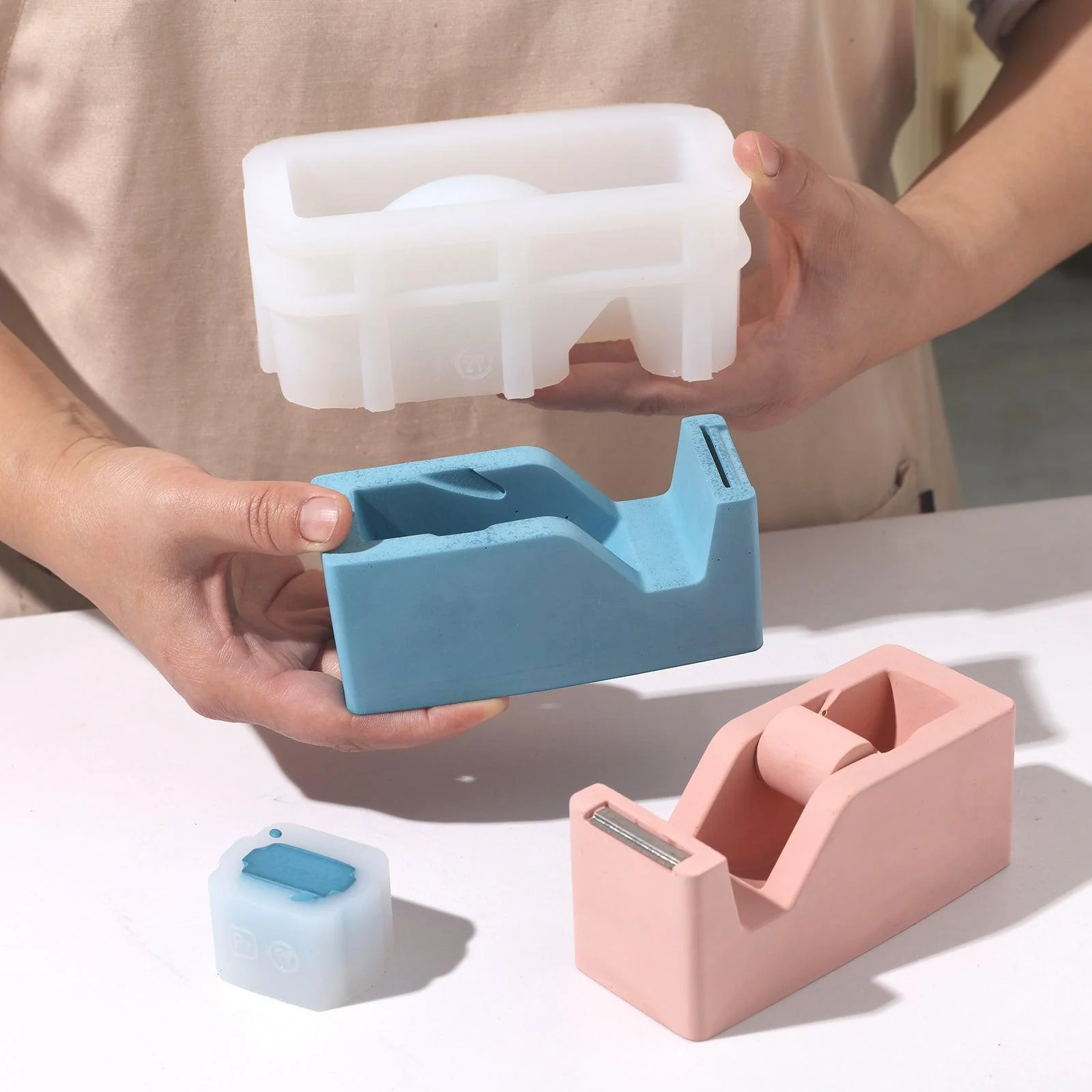 Handmade Stationery Office Tape Dispenser Silicone Mold - Image 3
