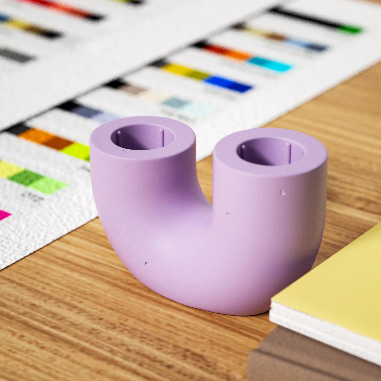U-shape Taper Candle Holder Silicone Mold - Image 5
