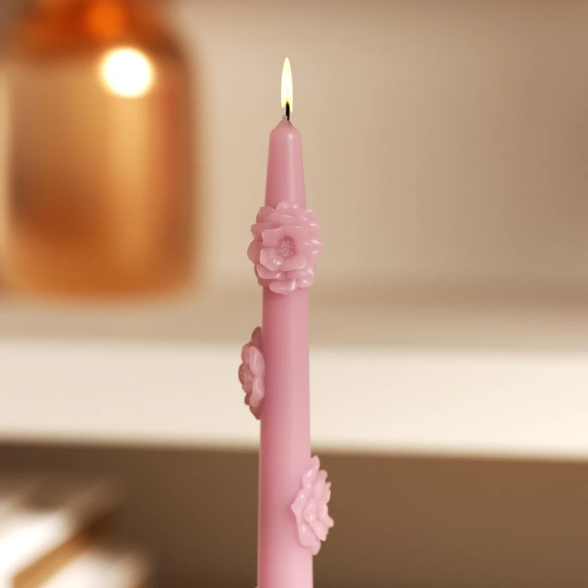 Camellia's Grace Taper Candle Silicone Mold - Image 6