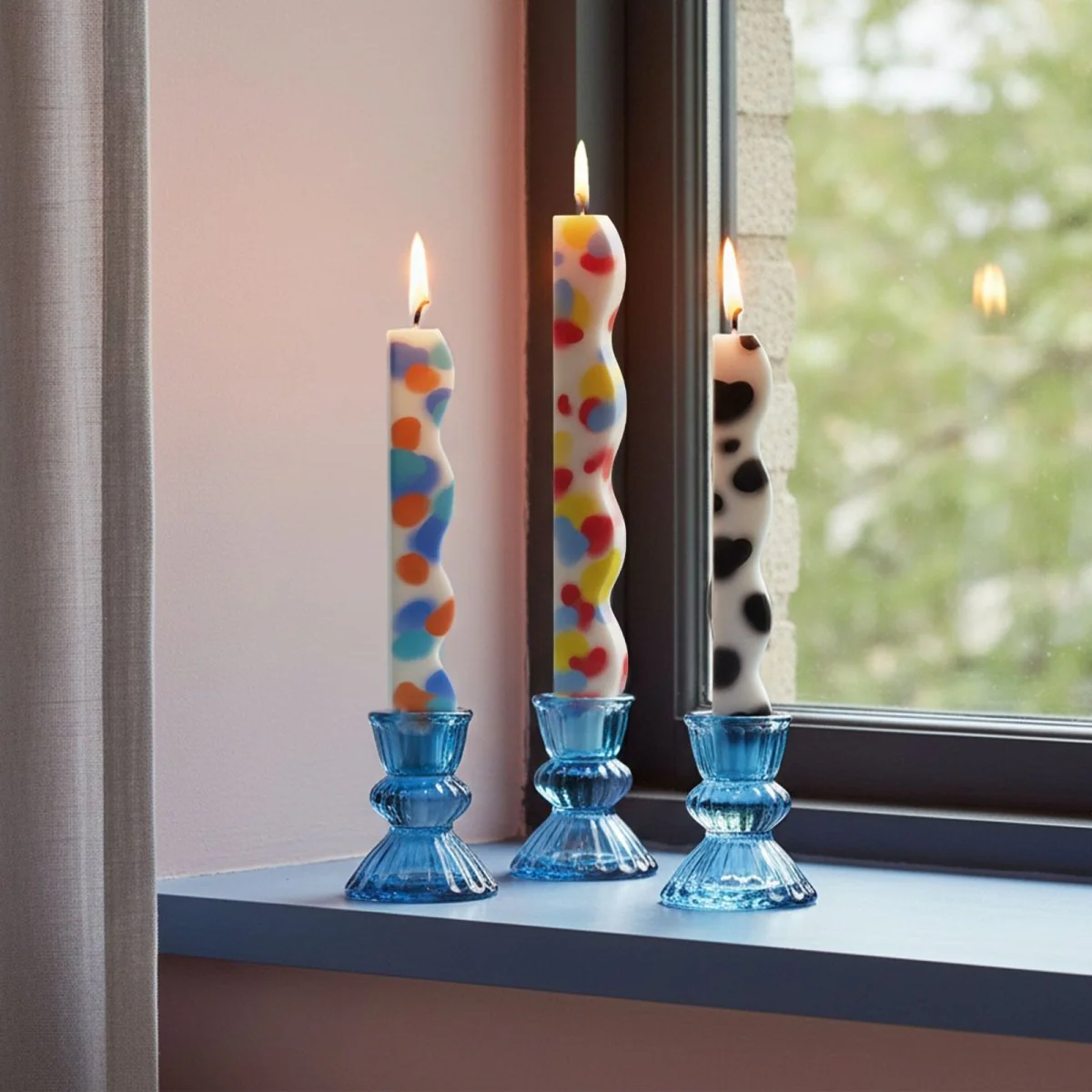 Zigzag Curve Taper Candle Silicone Mold - Image 3