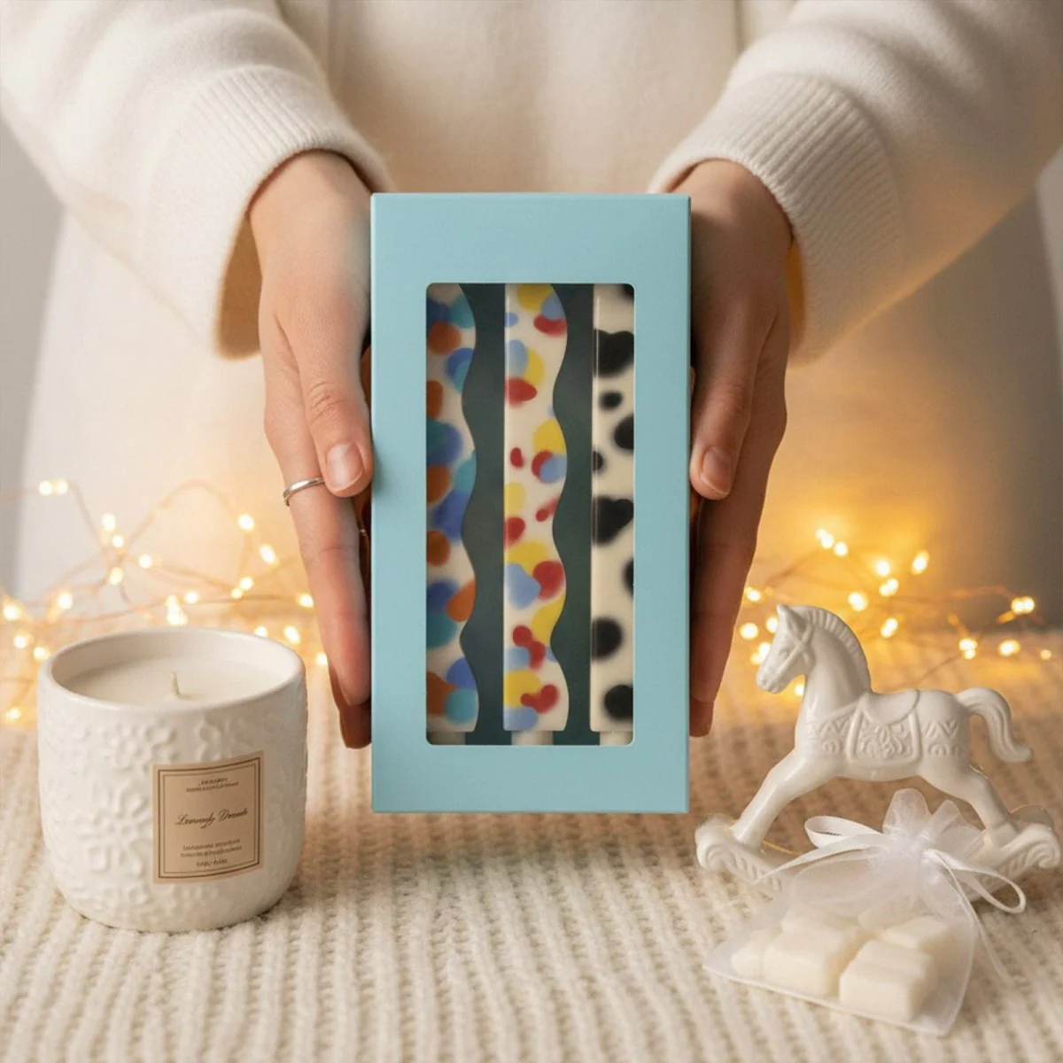 Zigzag Curve Taper Candle Silicone Mold - Image 4