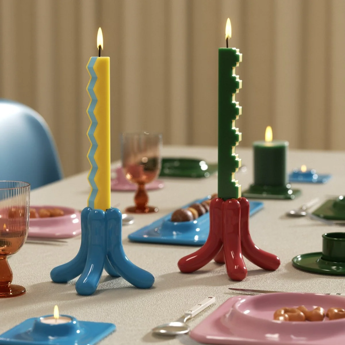 Zigzag Step Taper Candle Silicone Mold - Image 4