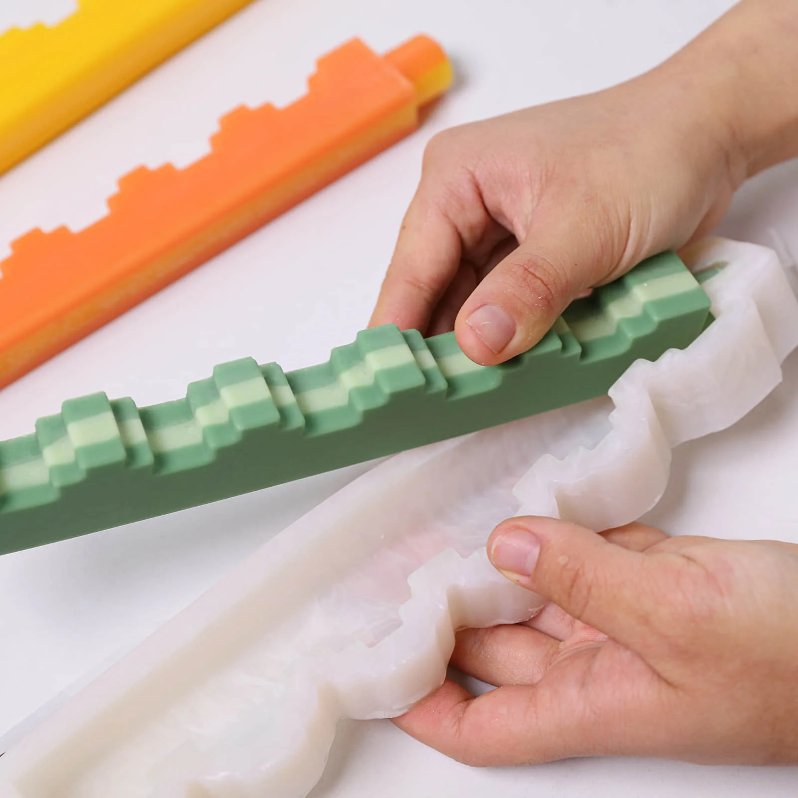 Zigzag Step Taper Candle Silicone Mold - Image 5