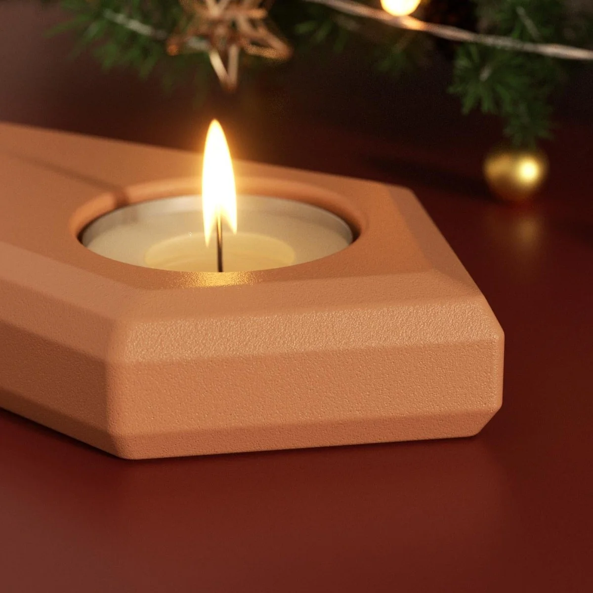 Advent Glow Puzzle Tealight Candle Holder Siicone Mold - Image 3