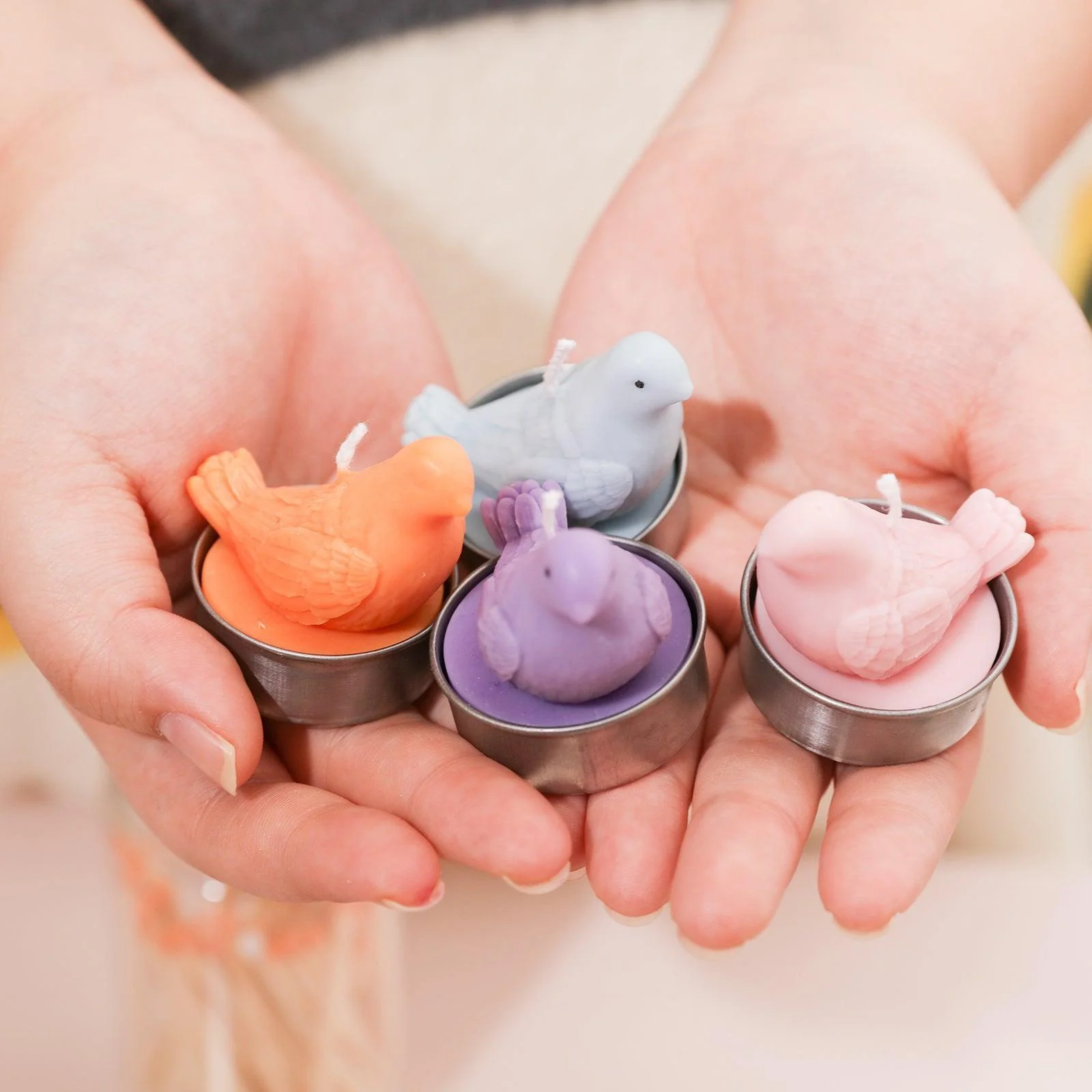 Mini Dove Birdy Tealight Candle Silicone Mold - Image 5