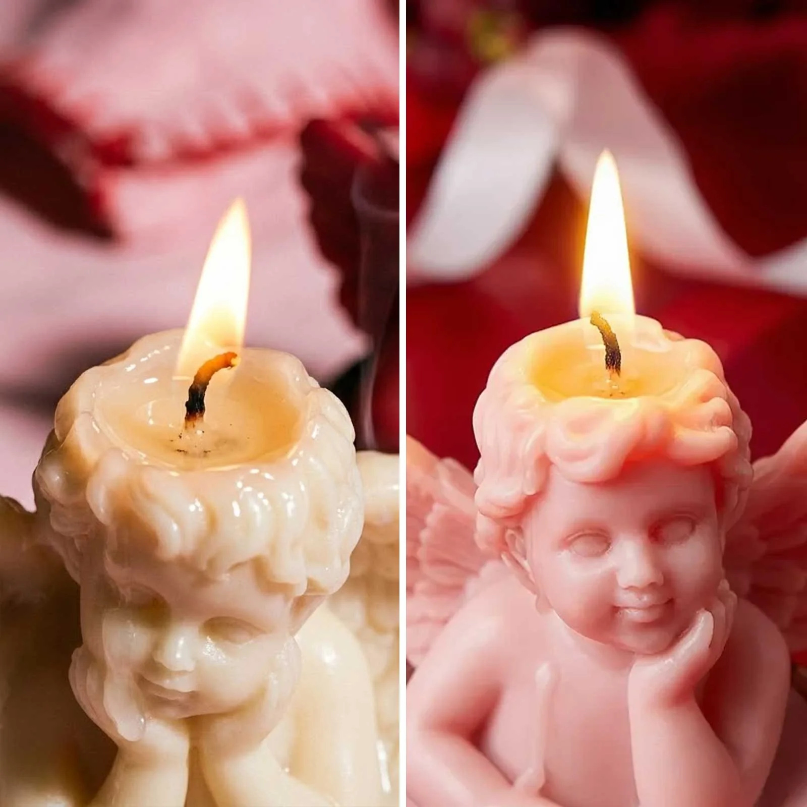 Dreamy Angel Tealight Candle Silicone Mold Collection - Image 3