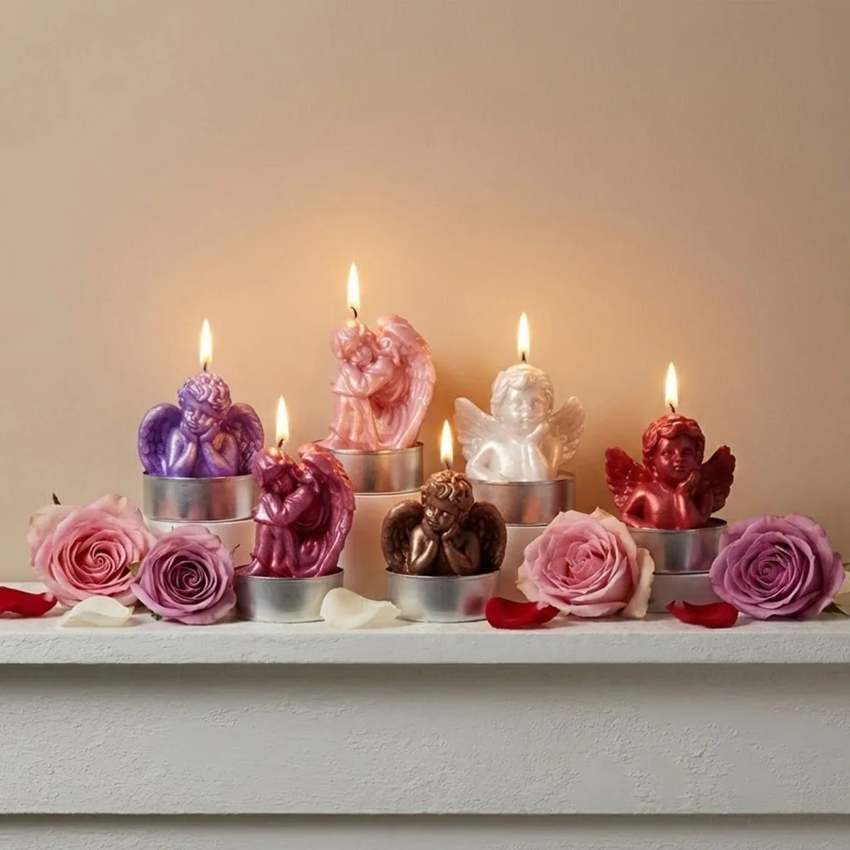 Dreamy Angel Tealight Candle Silicone Mold Collection - Image 4